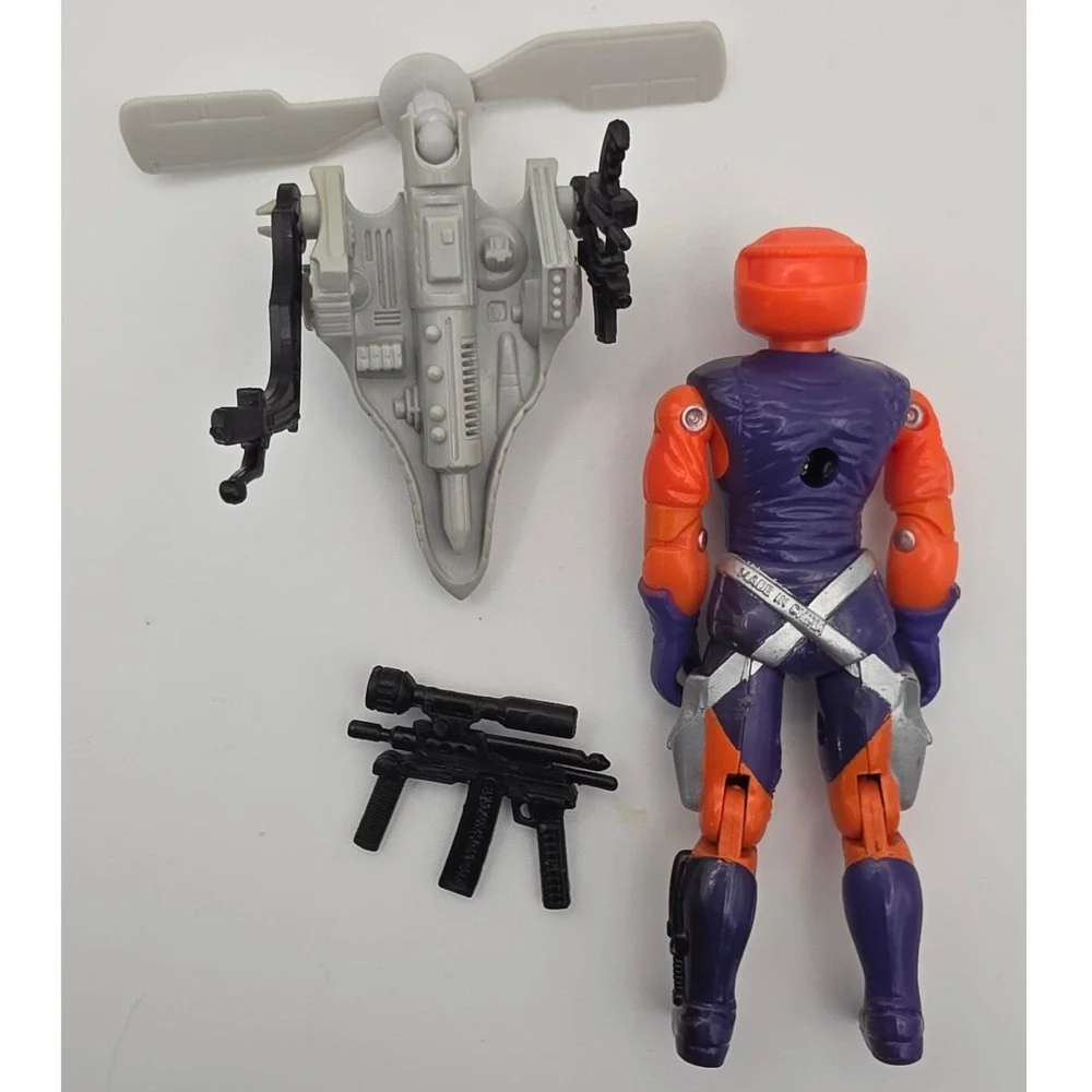 Hasbro G.I. Joe Action Figure 3.75in Orange Purple Fair 1989 Annihilator Toy